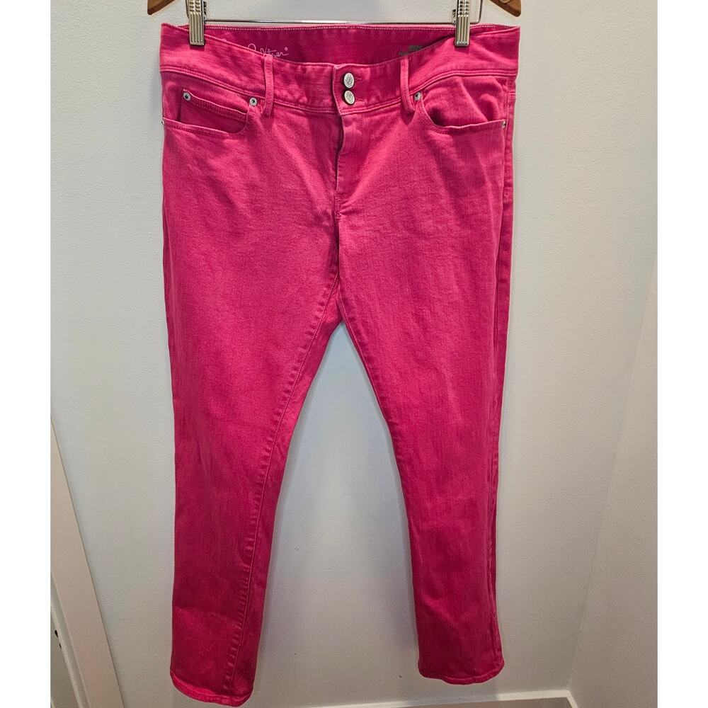 Lilly Pulitzer Worth Straight Jeans Pink Size 12